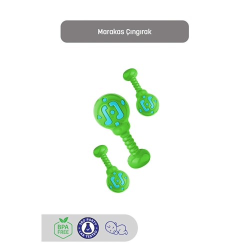 Kiki Marakas Çıngırak 1910 - Yeşil Kiki Marakas Çıngırak 1910 - Yeşil